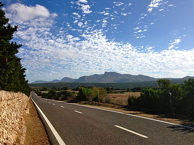 Mallorca, Mont farrutx, yol, manzara, tatil, doğa, dağ