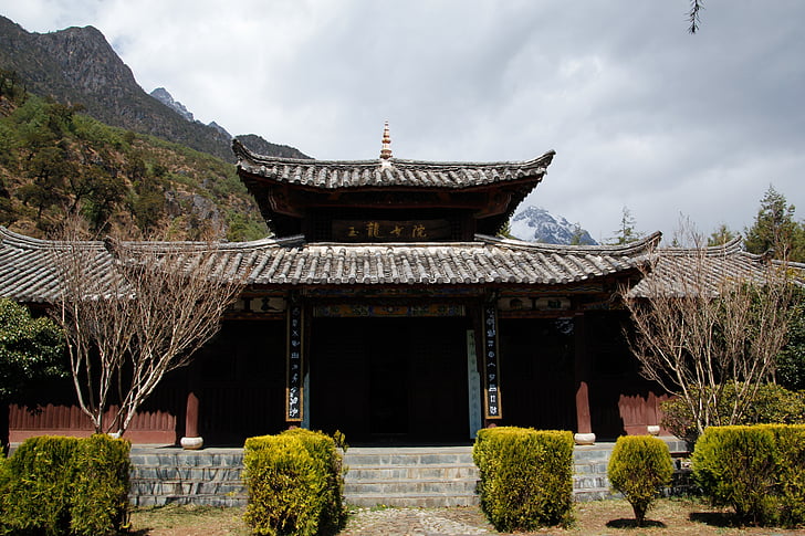 bygning, kinesisk stil, oldtiden