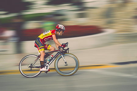 athlete, bicycle, bicyclist, bike, biking, blur, competition