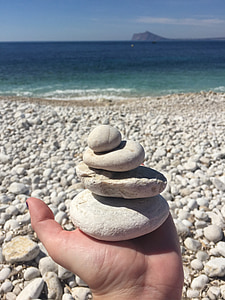 balansas, ramus, Zen, atsipalaiduoti, jūra, atostogų
