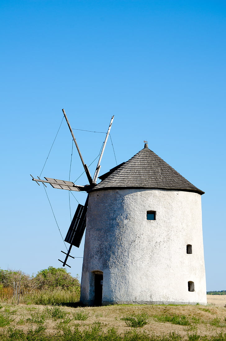 mill, windmill, old windmill, monument, throughout the windmill, bakony mountain windmill, gabonaőrlő