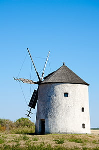 Mill, tuuleveski, vana tuuleveski, Monument, kogu tuuleveski, Bakonyi Mägi tuulik, gabonaőrlő