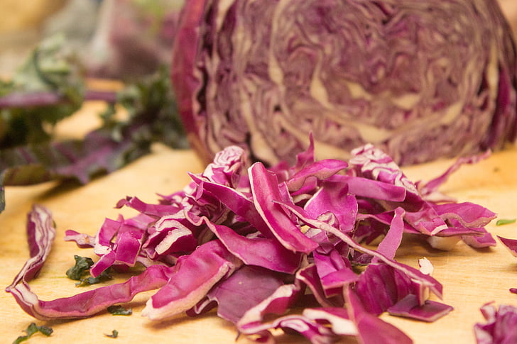 purple, cabbage, vegetable, food, fresh, healthy, vegetarian