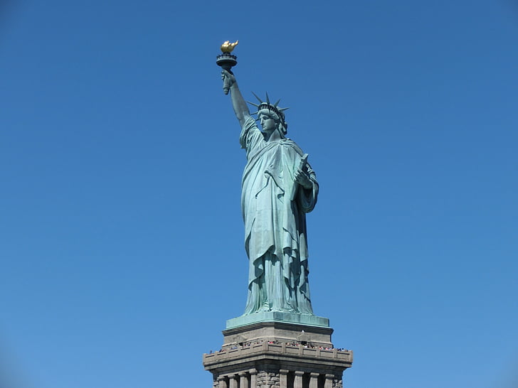 Vrijheidsbeeld, New york, Dom, Amerika, Verenigde Staten, NYC, Liber