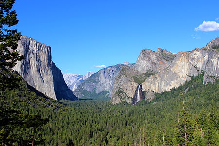 Yosemite, nemzeti park, California, természet, táj, hegyi, utazás