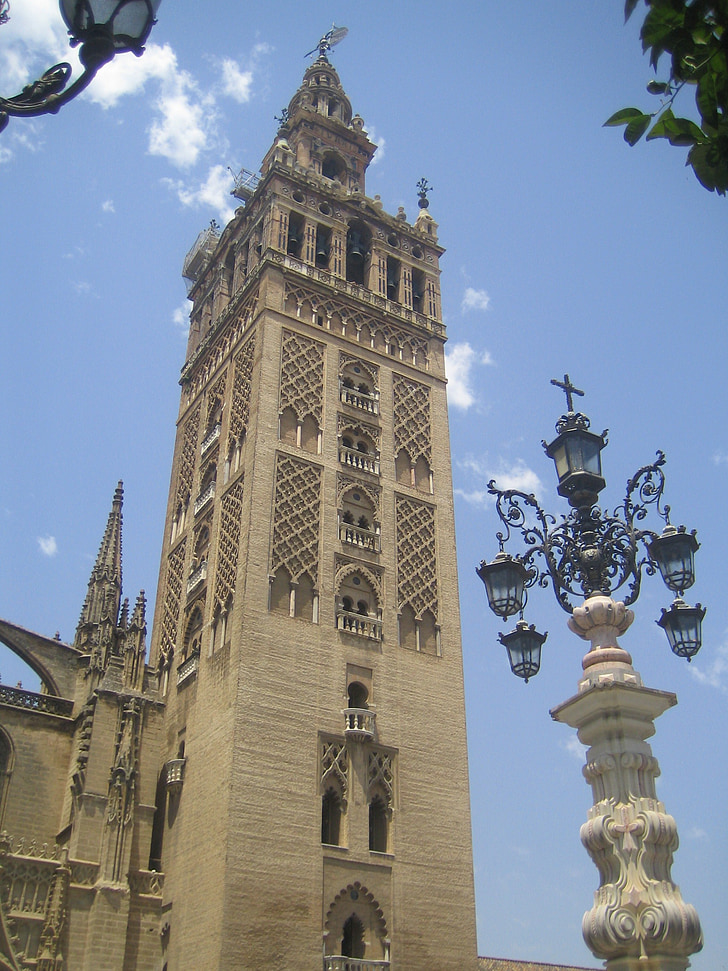 Sevilla, Giralda, Katedral, Spanyol, arsitektur, Monumen, bangunan