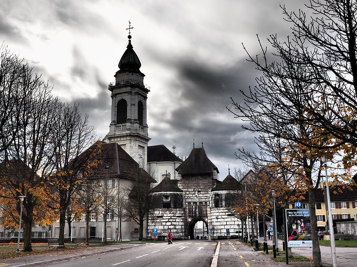 baseltor, Solothurn, St ursus katedrala, nave, katedrala, katedrala v st urs und viktor, St ursen katedrala