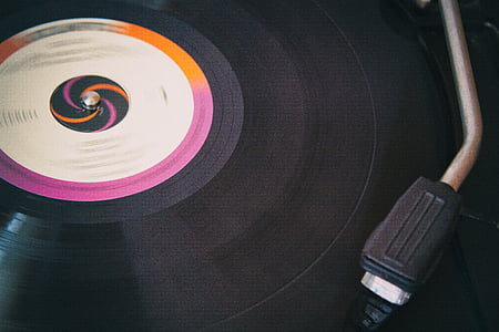 Vinyl, prehrávač, Hudba, papier, Vintage, gramofón, žiadni ľudia