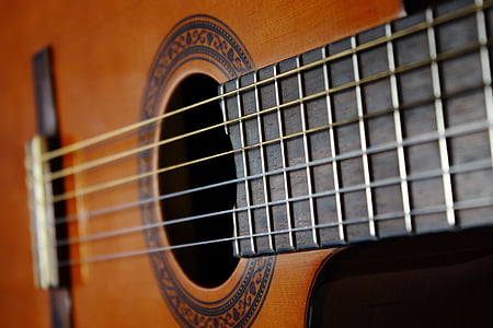 gitara, liny, instrumentu, Muzyka, drewno, muzyczne, dźwięk
