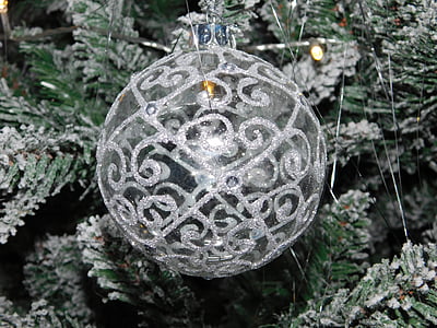 Natal, perhiasan, pohon, meriah, Perayaan, dekorasi, merayakan