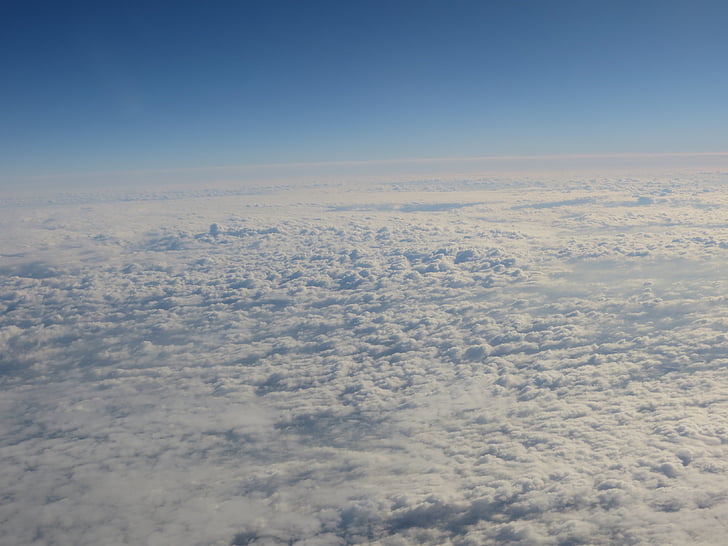awan, atas tampilan, putih, pemandangan