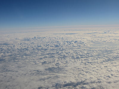 debesys, vaizdas iš viršaus, balta, Rodyti