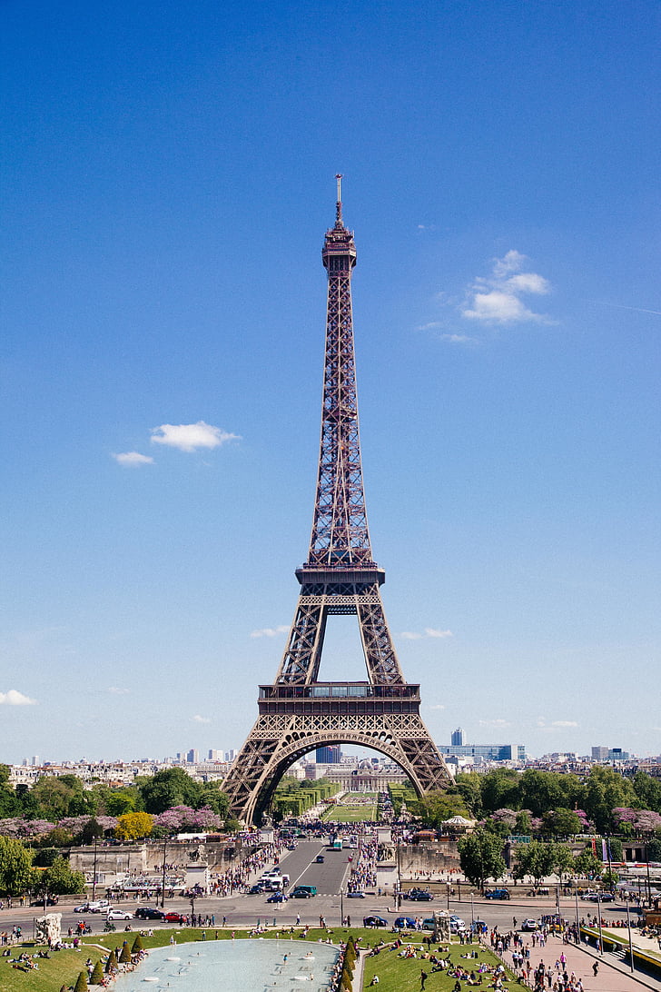Eiffel, Menara, Paris, musim gugur, Salon Kecantikan, bangunan, Kota