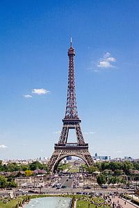 Eiffel, tháp, Paris, mùa thu, Làm đẹp, xây dựng, thành phố