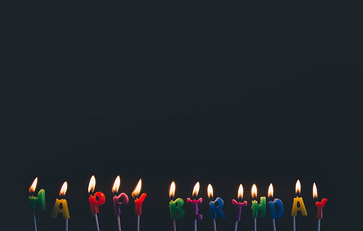 aniversari, candlelights, espelmes, celebració, colors, colorit, flama