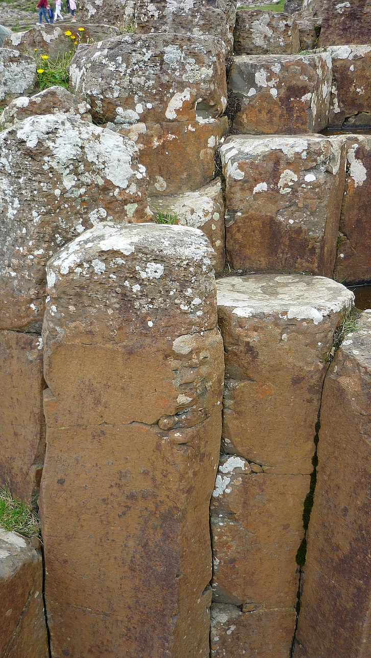 basalto, calzada, columnas, Norte, Irlanda, Antrim, hexagonal