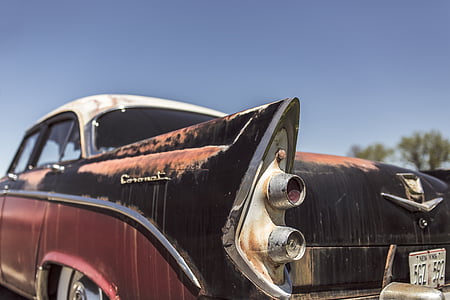 must, Corvette, Vintage, auto, päevasel ajal, vanakooli, Rust