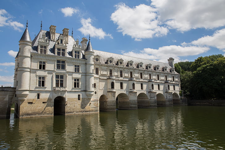 hrad, údolí Loiry, Château de chenonceau, Château de la loire, Châteaux de la loire