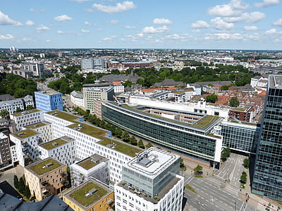 Hamburg, Outlook, Blick, Gebäude, Hansestadt, Stadt, Michel