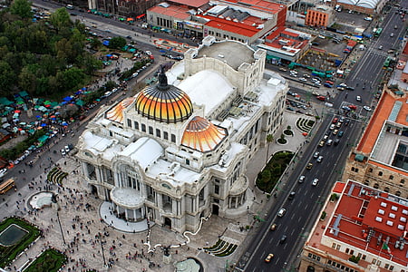 Bellas artes, Mexikóváros, Mexikó, város, turizmus, Landmark, Bellas