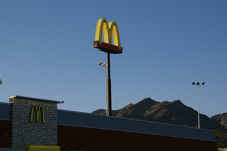 McDonald ' s, Wendover, Nevada, é.-u., signe, l’Amérique, symbole