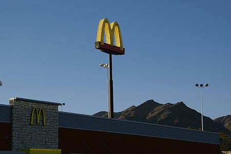 McDonalds, Wendover, Nevada, Amerika Serikat, tanda, Amerika, simbol