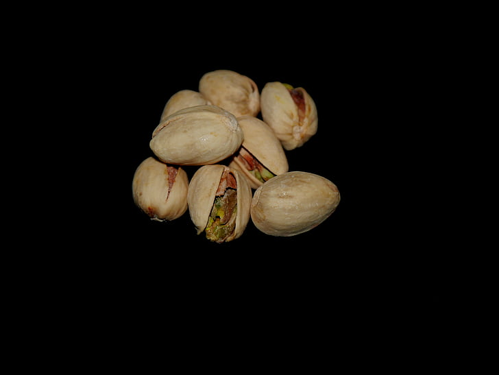 pimpernoten (pistaches), noten, shell, groen, fruit, knabbelen