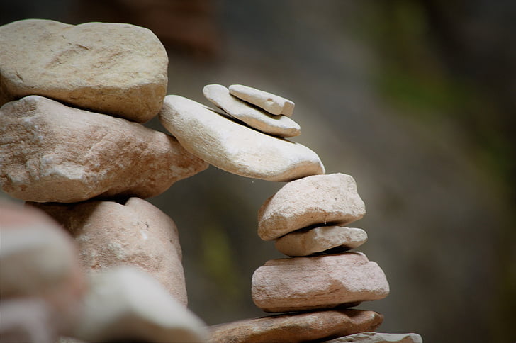 rock stack, hidden canyon, zion national park, balance, stack, stone - Object, nature