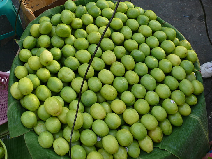 Myanmar, Yangon, marknaden, frukter