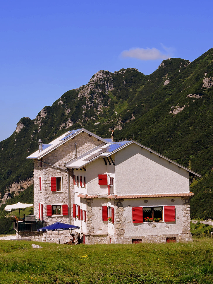 rifugio, montagna, prato, escursionismo, Italia, Scalorbi