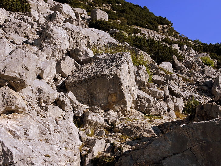 pedras, Sassi, montanha, rocha, deslizamento de terra, entulho