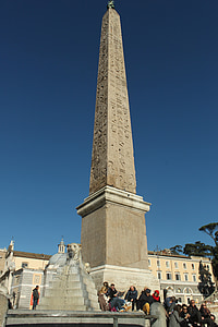 Obelisk, Piazza del popolo, Italia, Rom