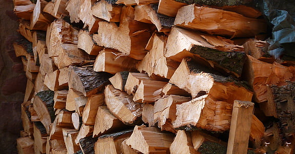 drewno, Drewno kominkowe, holzstapel, rosnącą, Dziennik, ułożone, przepiłowany off
