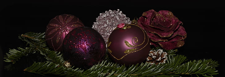 Рождественские шары, шарики, Рождество, Адвент, время Рождества, Зима, украшения