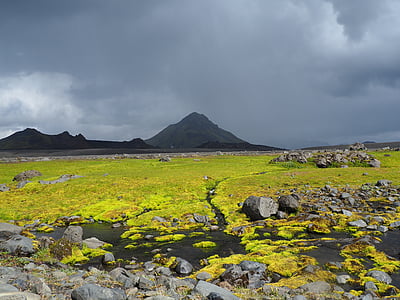 Islandija, Gamta, kraštovaizdžio, Debesis - dangus, kalnų, lauke, dieną