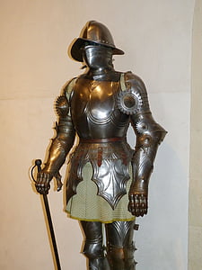 Hiệp sĩ, áo giáp, thời Trung cổ, ritterruestung, Harnisch, kim loại, chiến đấu