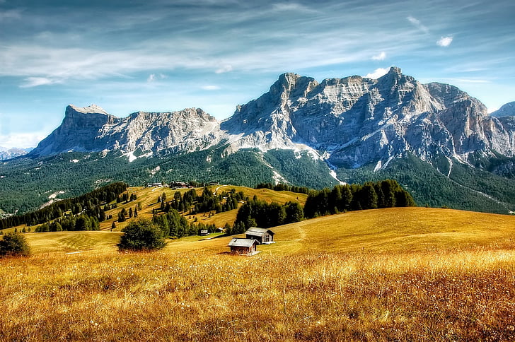Dolomites, montagnes, Italie, alpin, tyrol du Sud, patrimoine mondial de l’UNESCO, panorama alpin