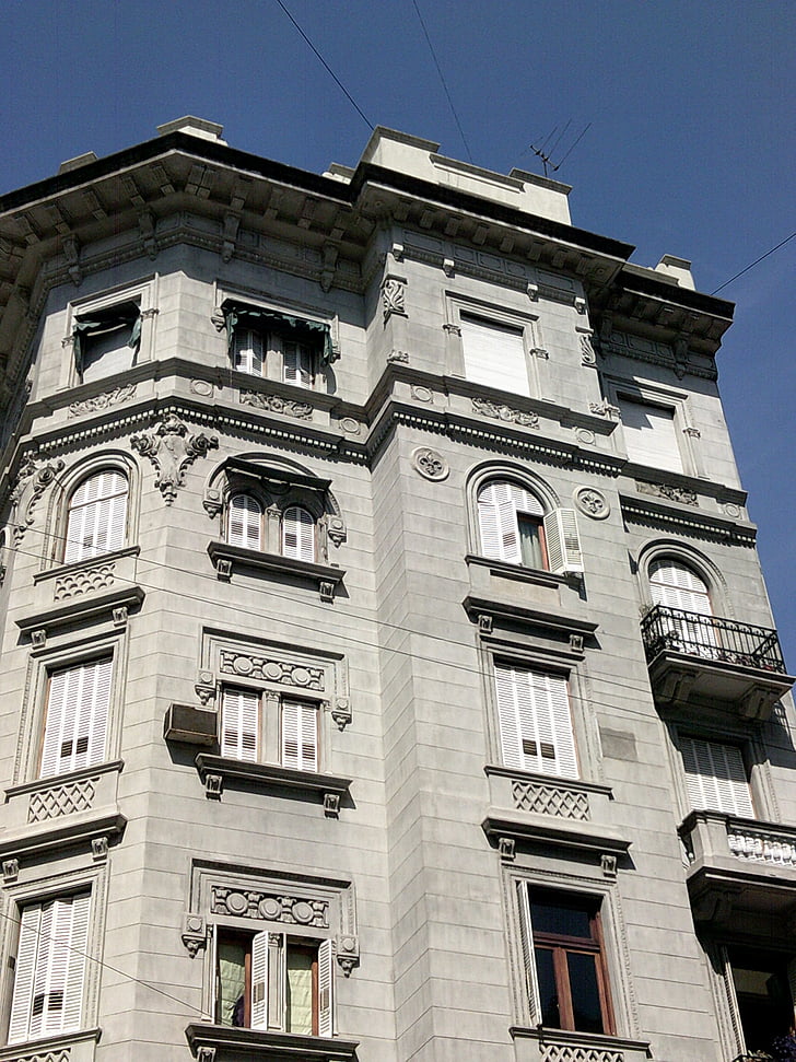 Buenos aires, Argentina, Architektura, městský, budova, Panoráma města, staré