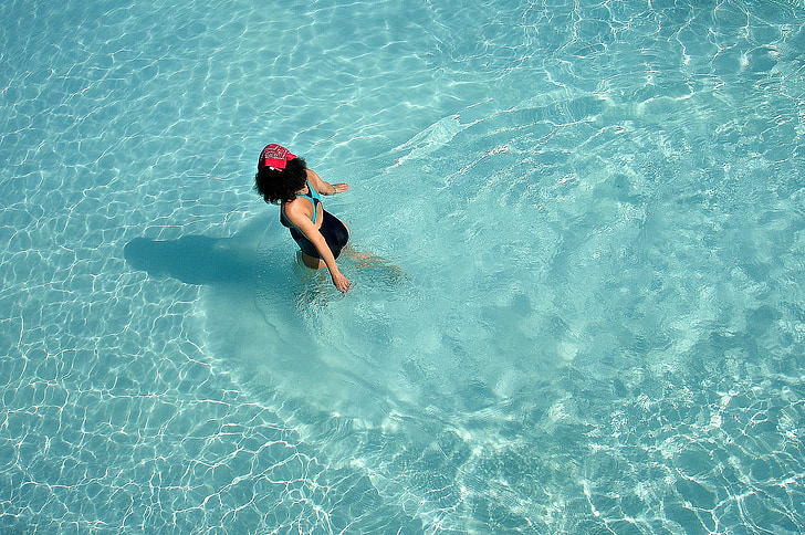 basseng, vann, Sommer, blå, ferie, slappe av, bad
