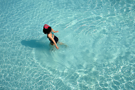 piscina, l'aigua, l'estiu, blau, vacances, relaxar-se, bany