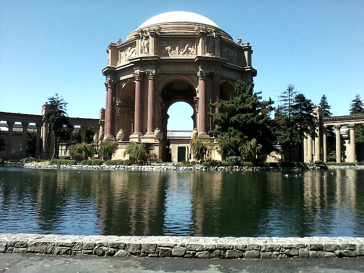 Rūmų meno, San Franciskas, Kalifornijos, Rūmų meno, statula, mūras, akmuo
