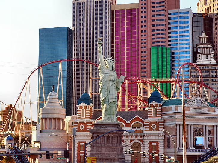 Лас-Вегас, азартні ігри, ігри казино, неоновий знак, Визначні пам'ятки, Статуя свободи