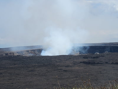 hawaii, volcano, crater
