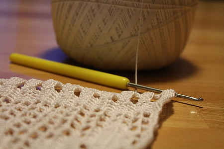 crochet, crochet hook, hobby, close, tangle, hand labor, yarn