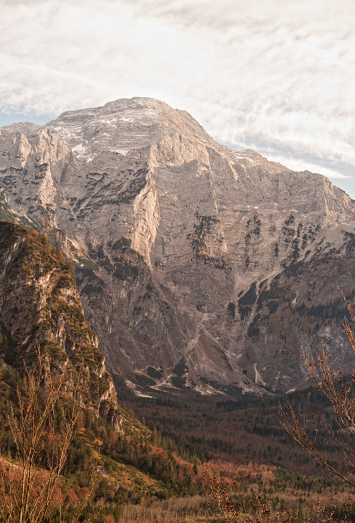 Grünau, jeseň, rotgschirr, pohorie Totes, Alpine