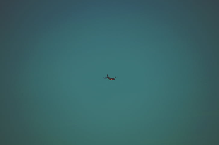 aeroplane, aircraft, airplane, aviation, flight, silhouette, sky