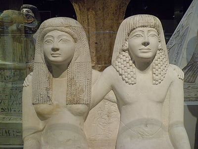 Muzeum Egipskie, Torino, posągi egipskie