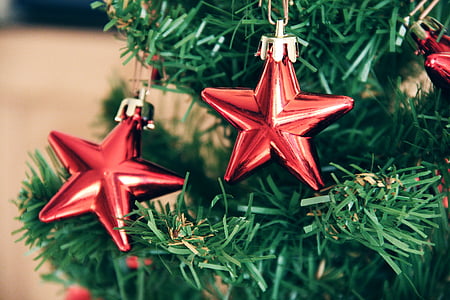 llegada, Navidad, santa claus, Navidad, decoración, celebración, forma de estrella