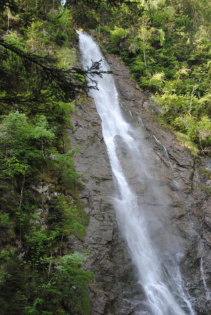 waterfall, waterfalls, nature, roaring waterfall, austria, clammy