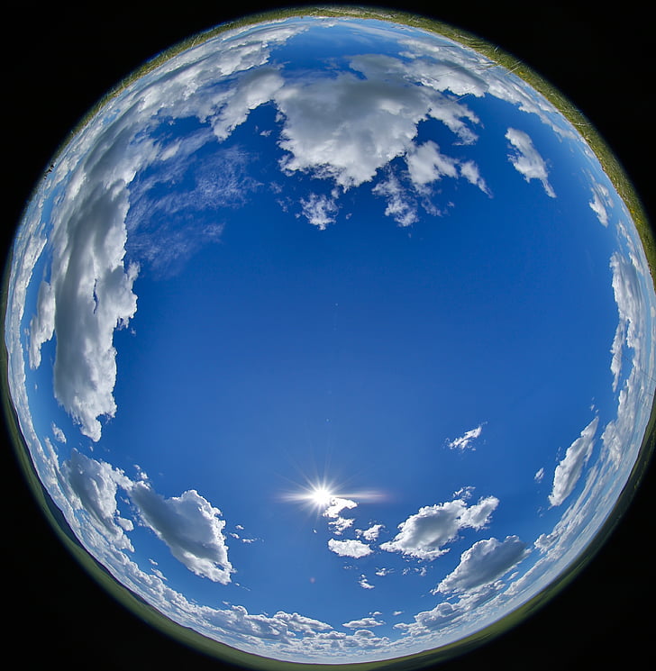 sininen taivas, pilvi, Kaikki, Sun, Mongolia, kova lanka smart, Cloud - sky